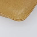 Cartier Must Line Clutch Bag Leather Beige Gold Tone Auth BA16943-11