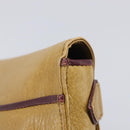 Cartier Must Line Clutch Bag Leather Beige Gold Tone Auth BA16943-12