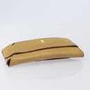 Cartier Must Line Clutch Bag Leather Beige Gold Tone Auth BA16943-6