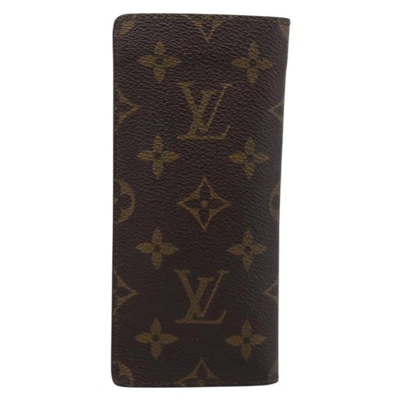 LOUIS VUITTON Monogram Etui Lunette Simple Glasses Case M62962 LV Auth BA16948