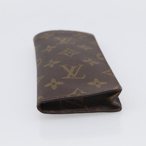 LOUIS VUITTON Monogram Etui Lunette Simple Glasses Case M62962 LV Auth BA16948