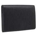 LOUIS VUITTON Taiga Enveloppe Carte de Visite NM Noir M64595 LV Auth BA16950V-1