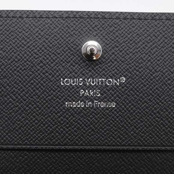 LOUIS VUITTON Taiga Enveloppe Carte de Visite NM Noir M64595 LV Auth BA16950V