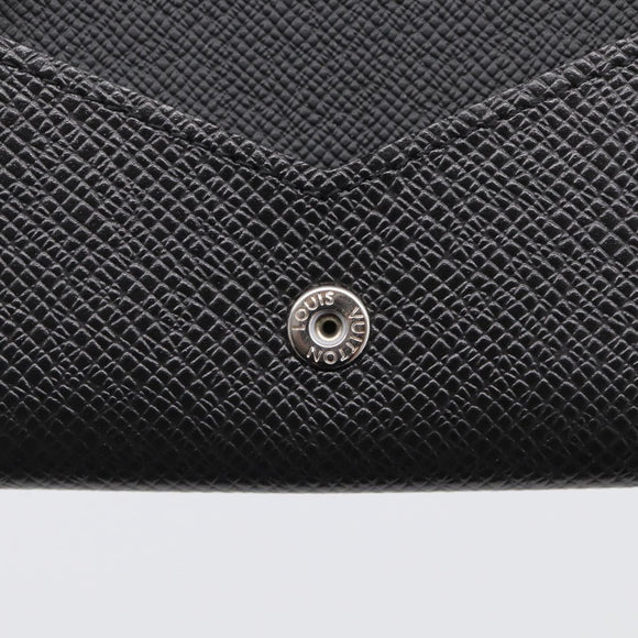 LOUIS VUITTON Taiga Enveloppe Carte de Visite NM Noir M64595 LV Auth BA16950V