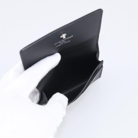 LOUIS VUITTON Taiga Enveloppe Carte de Visite NM Noir M64595 LV Auth BA16950V