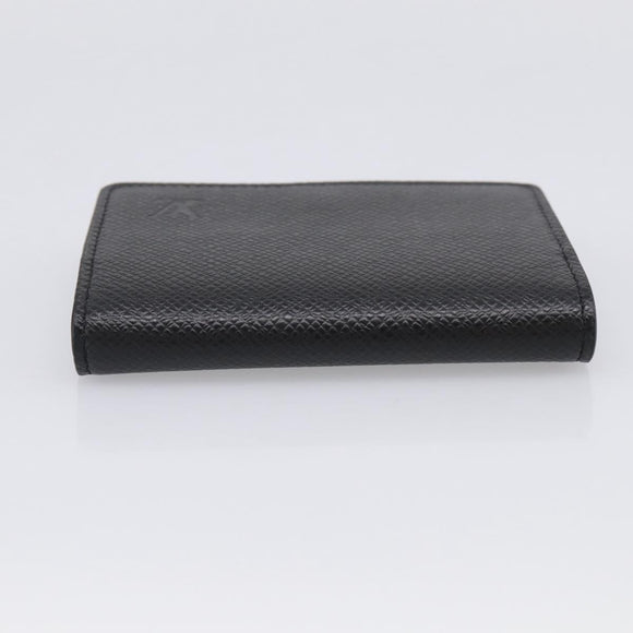 LOUIS VUITTON Taiga Enveloppe Carte de Visite NM Noir M64595 LV Auth BA16950V