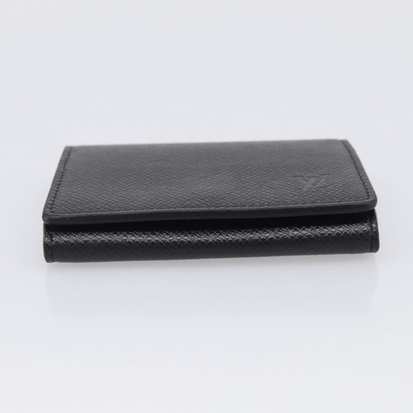 LOUIS VUITTON Taiga Enveloppe Carte de Visite NM Noir M64595 LV Auth BA16950V