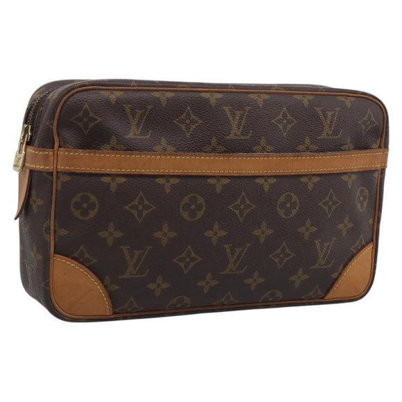 LOUIS VUITTON Monogram Compiegne 28 Clutch Bag M51845 LV Auth BA16951