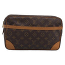 LOUIS VUITTON Monogram Compiegne 28 Clutch Bag M51845 LV Auth BA16951-2