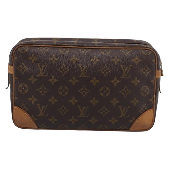 LOUIS VUITTON Monogram Compiegne 28 Clutch Bag M51845 LV Auth BA16951