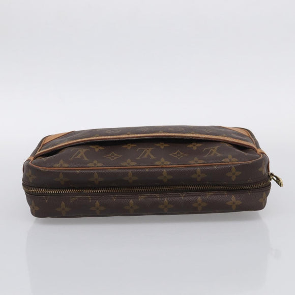LOUIS VUITTON Monogram Compiegne 28 Clutch Bag M51845 LV Auth BA16951