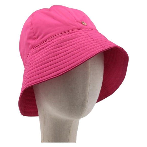 GUCCI GG Marmont Bucket Hat Nylon Pink Gold Tone 729470 Auth BA16952M