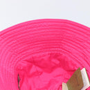 GUCCI GG Marmont Bucket Hat Nylon Pink Gold Tone 729470 Auth BA16952M-14