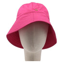GUCCI GG Marmont Bucket Hat Nylon Pink Gold Tone 729470 Auth BA16952M-2