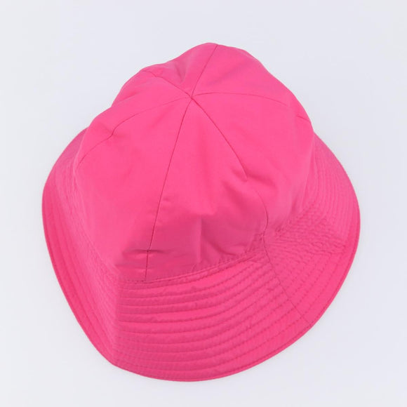 GUCCI GG Marmont Bucket Hat Nylon Pink Gold Tone 729470 Auth BA16952M