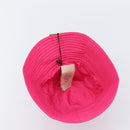 GUCCI GG Marmont Bucket Hat Nylon Pink Gold Tone 729470 Auth BA16952M-8