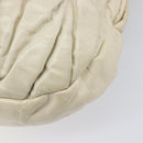 Miu Miu Matelasse Hand Bag Leather 2way Ivory Gold Tone Auth BA16957-15