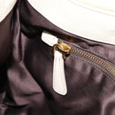 Miu Miu Matelasse Hand Bag Leather 2way Ivory Gold Tone Auth BA16957-28
