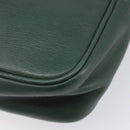 LOEWE Velazquez Shoulder Bag Leather Green Gold Tone Auth BA16958-10