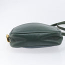 LOEWE Velazquez Shoulder Bag Leather Green Gold Tone Auth BA16958-9