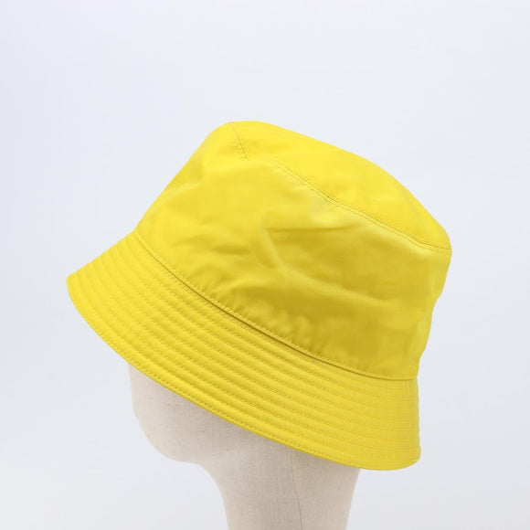 PRADA Bucket Hat Nylon Yellow Silver Auth BA16960M