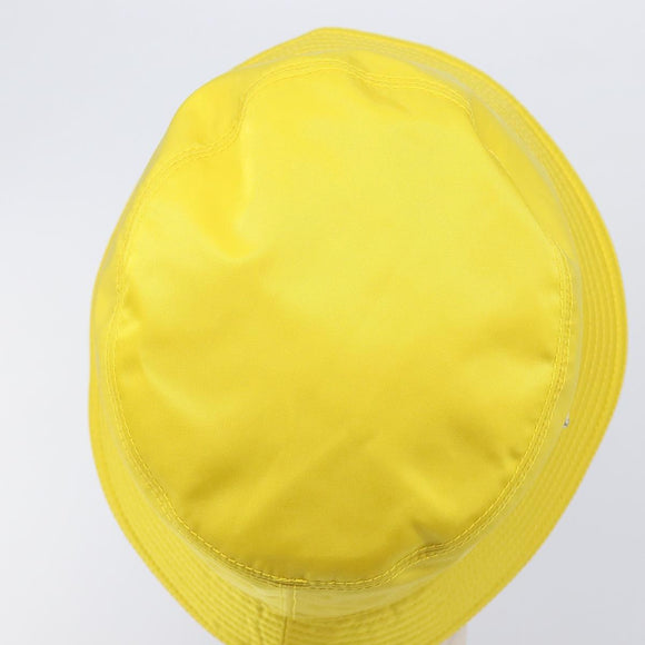 PRADA Bucket Hat Nylon Yellow Silver Auth BA16960M