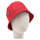 PRADA Bucket Hat Nylon Red Silver Auth BA16961M-1