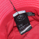 PRADA Bucket Hat Nylon Red Silver Auth BA16961M-10