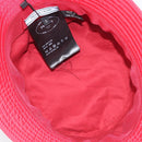 PRADA Bucket Hat Nylon Red Silver Auth BA16961M-11