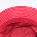 PRADA Bucket Hat Nylon Red Silver Auth BA16961M-15