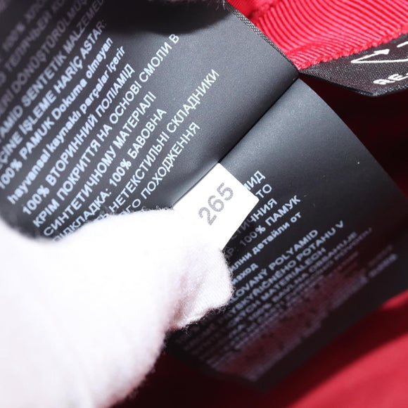 PRADA Bucket Hat Nylon Red Silver Auth BA16961M
