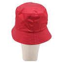PRADA Bucket Hat Nylon Red Silver Auth BA16961M-3