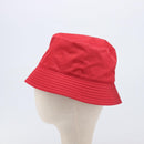 PRADA Bucket Hat Nylon Red Silver Auth BA16961M-5