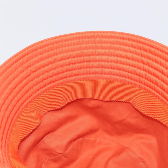 PRADA Bucket Hat Nylon Orange Silver Auth BA16962M