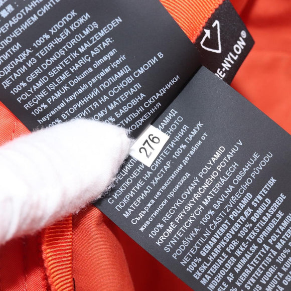 PRADA Bucket Hat Nylon Orange Silver Auth BA16962M
