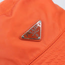 PRADA Bucket Hat Nylon Orange Silver Auth BA16962M-6