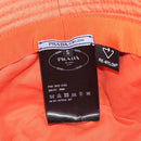 PRADA Bucket Hat Nylon Orange Silver Auth BA16962M-9