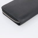 LOUIS VUITTON Epi Zippy Wallet Long Wallet Black M64838 LV Auth BA16969-11