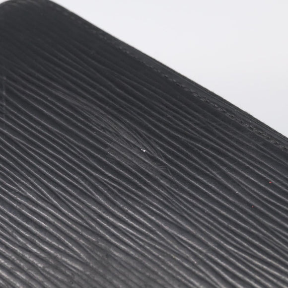 LOUIS VUITTON Epi Zippy Wallet Long Wallet Black M64838 LV Auth BA16969