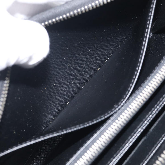 LOUIS VUITTON Epi Zippy Wallet Long Wallet Black M64838 LV Auth BA16969