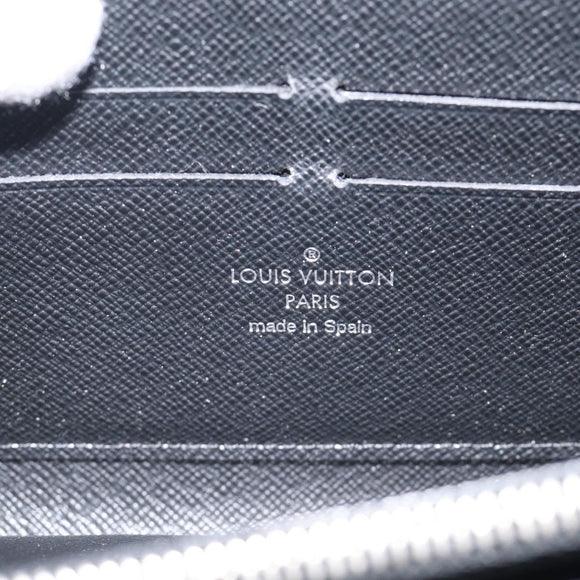 LOUIS VUITTON Epi Zippy Wallet Long Wallet Black M64838 LV Auth BA16969