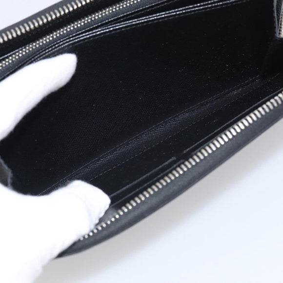 LOUIS VUITTON Epi Zippy Wallet Long Wallet Black M64838 LV Auth BA16969