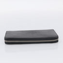 LOUIS VUITTON Epi Zippy Wallet Long Wallet Black M64838 LV Auth BA16969-6