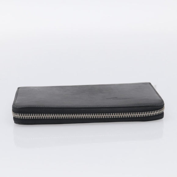 LOUIS VUITTON Epi Zippy Wallet Long Wallet Black M64838 LV Auth BA16969
