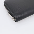 LOUIS VUITTON Epi Zippy Wallet Long Wallet Black M64838 LV Auth BA16969-9