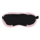LOUIS VUITTON Mask Someille Eye Mask Fur Pink Black R97454 LV Auth BA16978M-3