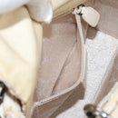 Christian Dior Lady Dior Hand Bag Canvas 2way White Silver Auth BA16979V-28