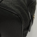 BALLY Shoulder Bag Leather Black Gold Auth BA1698-11