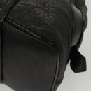 BALLY Shoulder Bag Leather Black Gold Auth BA1698-13