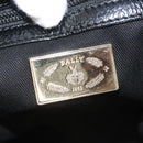 BALLY Shoulder Bag Leather Black Gold Auth BA1698-15